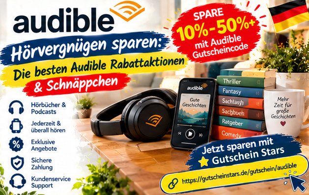 Hörvergnügen sparen: Die besten Audible Rabattaktionen & Schnäppchen