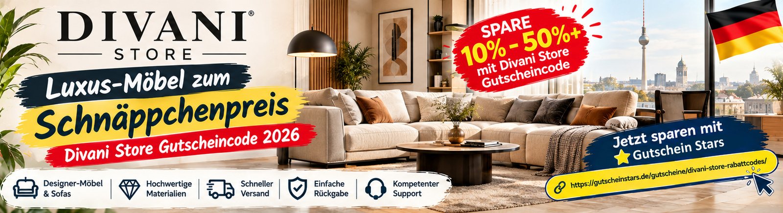 Divani Store Gutscheincode: Exklusive Möbel günstiger