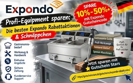 Expondo Gutscheincode 2026: Profi-Geräte & Gastronomiebedarf sparen