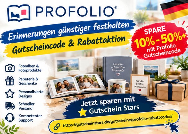 Profolio Gutscheincode & Rabattaktion: Erinnerungen günstiger festhalten