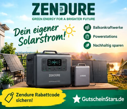 Tragbare Powerstations und Balkonkraftwerke: Zendure Rabattcode & Gutscheine